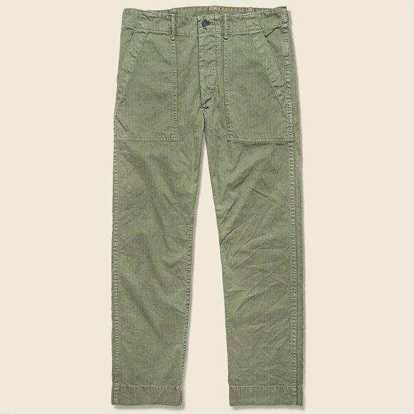 RRL Women's Green Herringbone Utility Pant (sz 26) - Picture 1 of 5